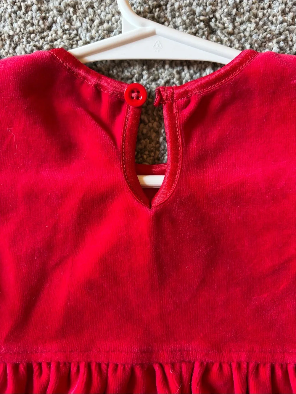 Hanna Andersson Red Velvet Long-Sleeve Dress